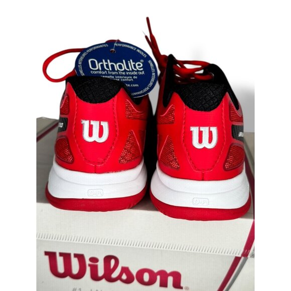 Wilson Rush Pro 2.0 Mens Tennis Shoes Size 7.5 Red White Black New - Picture 4 of 9